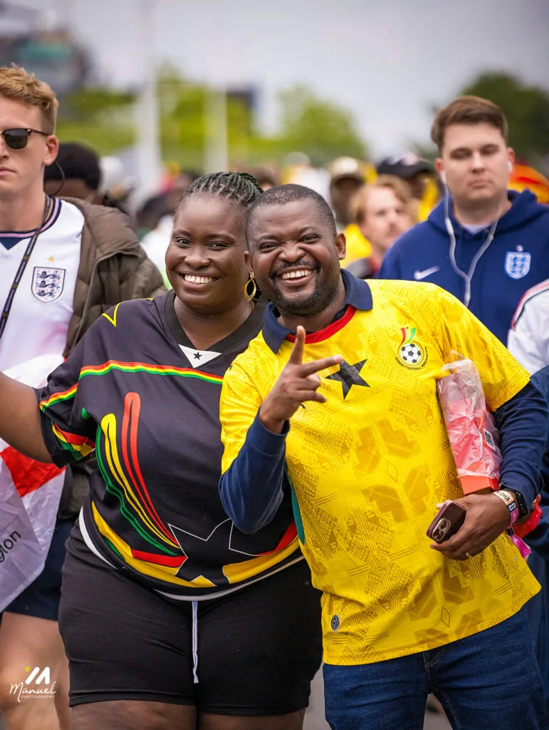 Boston is red, gold and green: The best photos from Ghana vs England