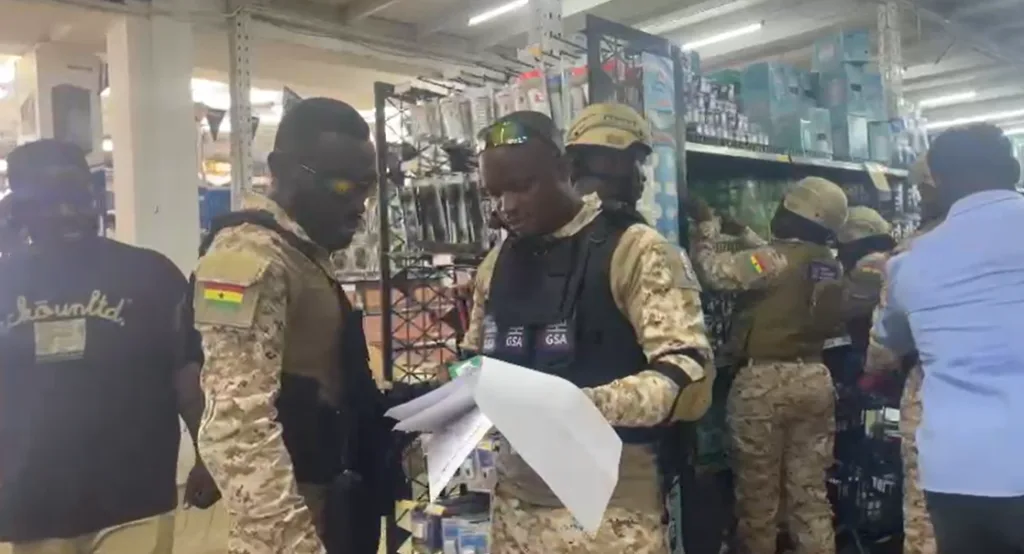 GSA shuts down sections of Ashaiman China Mall warehouse over alleged substandard products