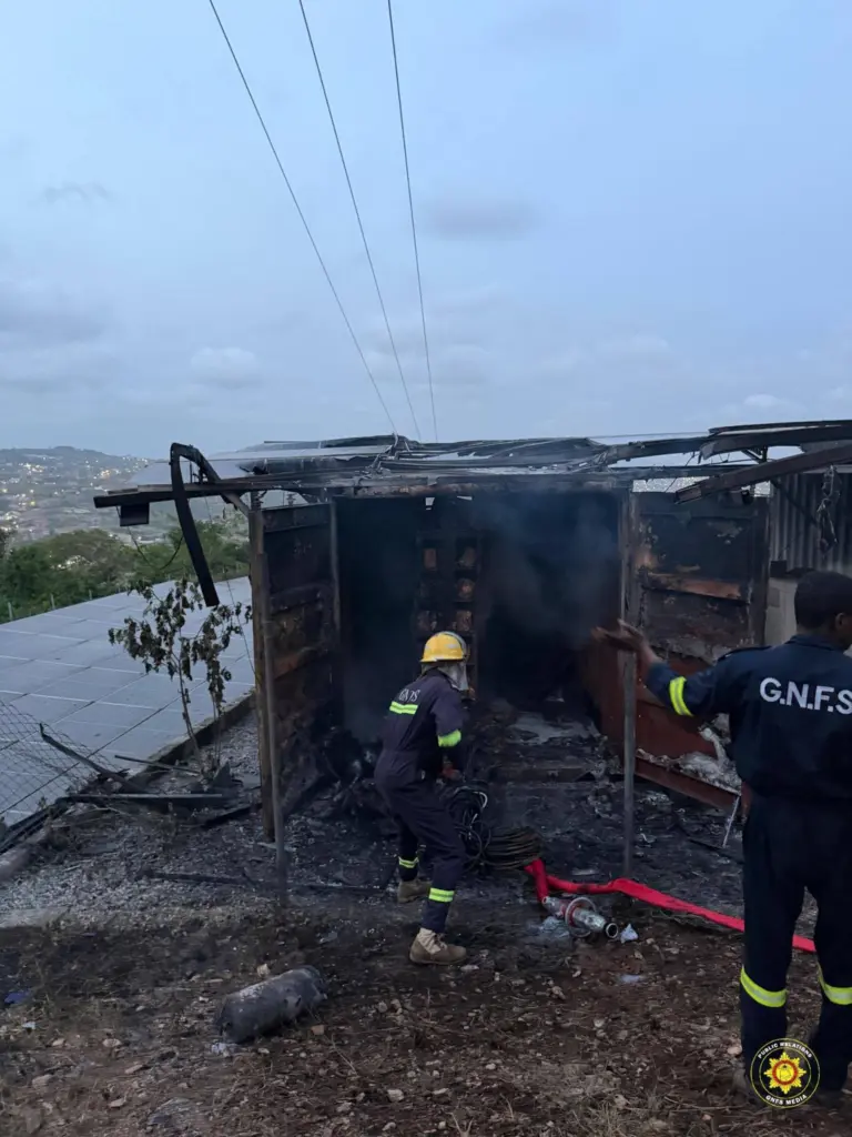 Fire breaks out at Ghana Digital Terrestrial Transmission Centre in Brekuso Fire breaks out at Ghana Digital Terrestrial Transmission Centre in Brekuso