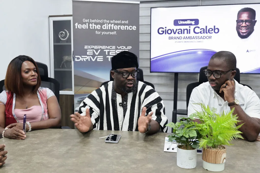 Atlantic Meridian EV unveils Giovani Caleb as brand ambassador to drive Ghana's electric mobility revolution