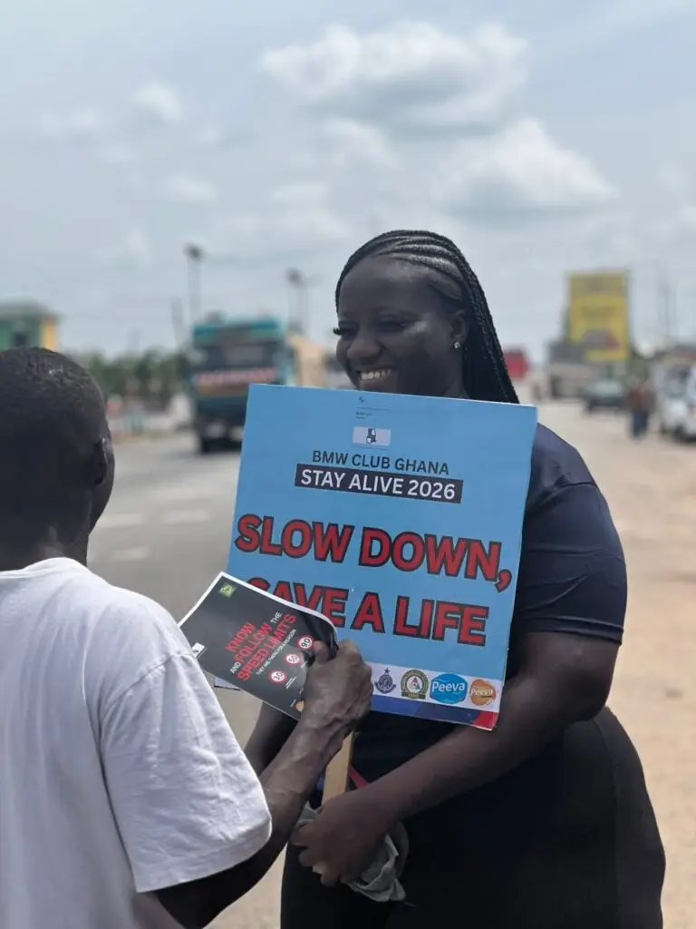 BMW Club Ghana partners National Road Safety Commission for “Stay Alive” Easter road safety campaign