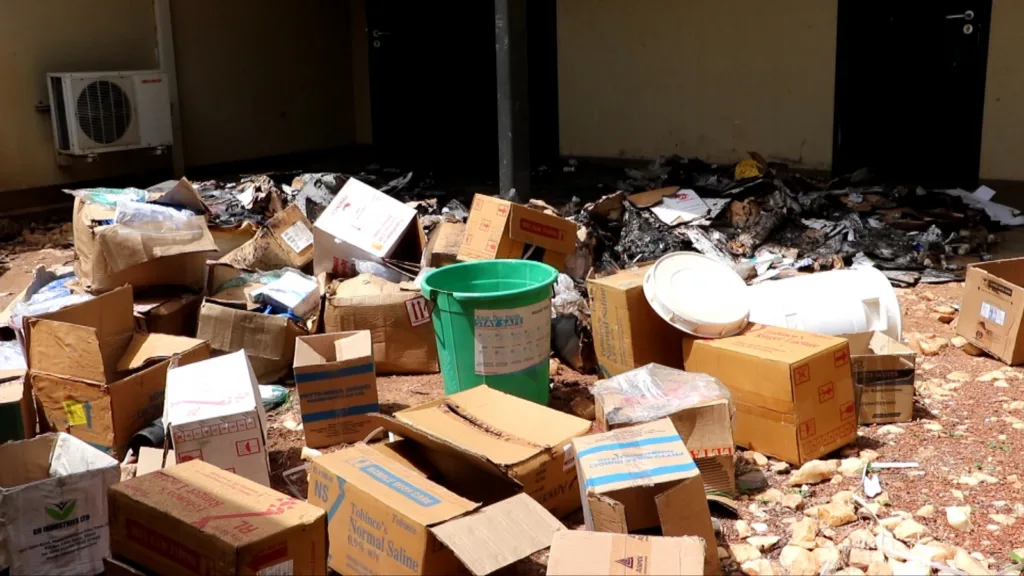 Fire guts Wa West Hospital drug store; leaders pledge support