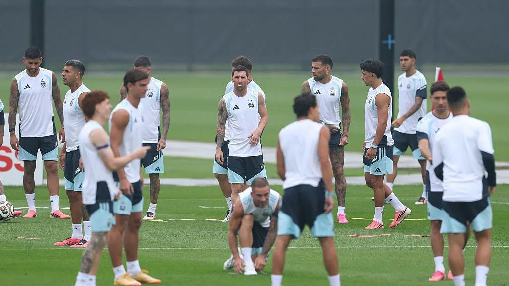 Argentina trained on Saturday 