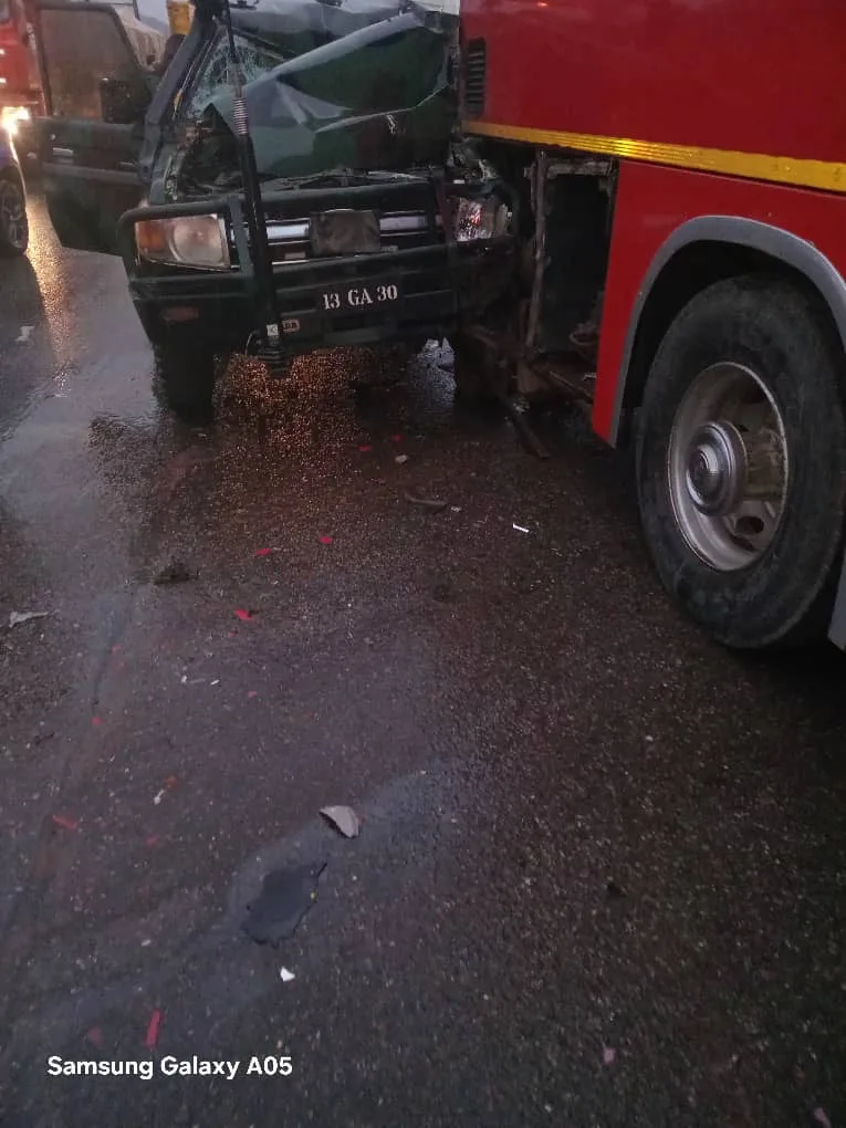 One seriously injured as four vehicles crash on Ofankor–Pokuase stretch days after fatal accident