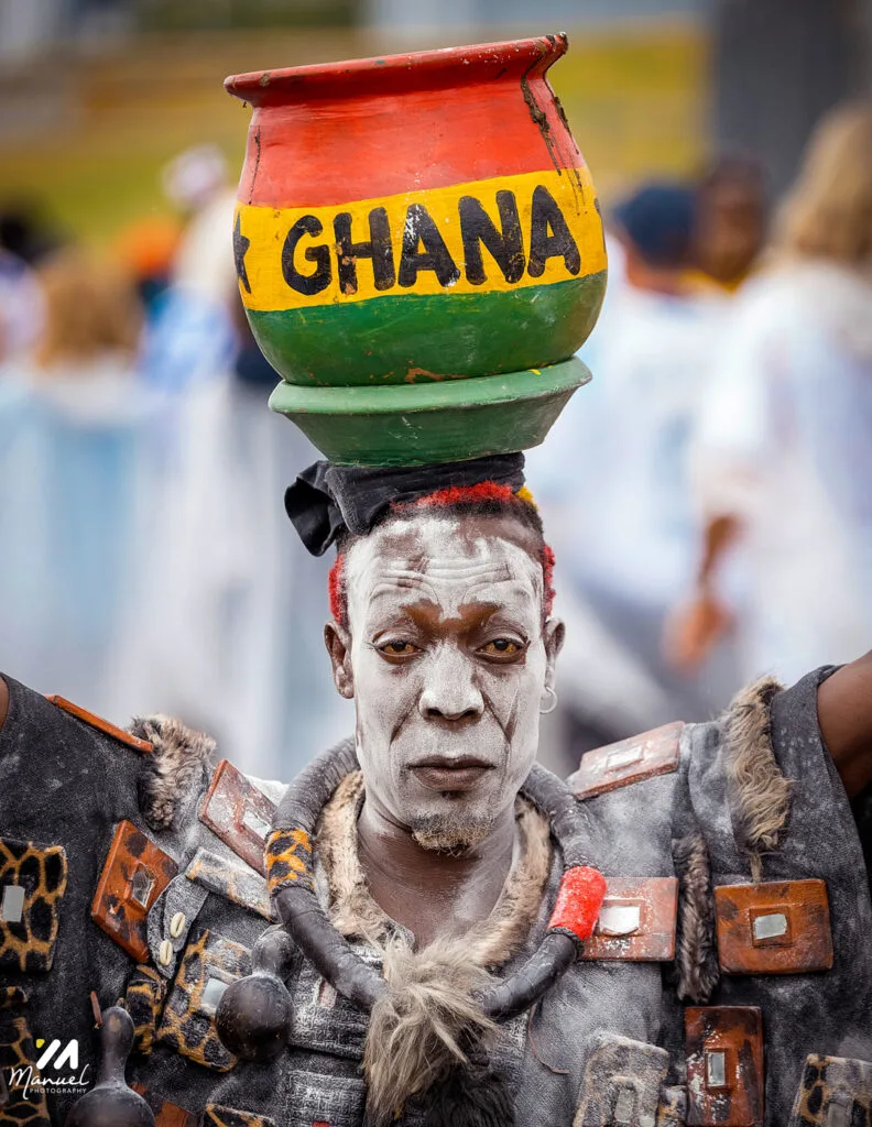 Boston is red, gold and green: The best photos from Ghana vs England