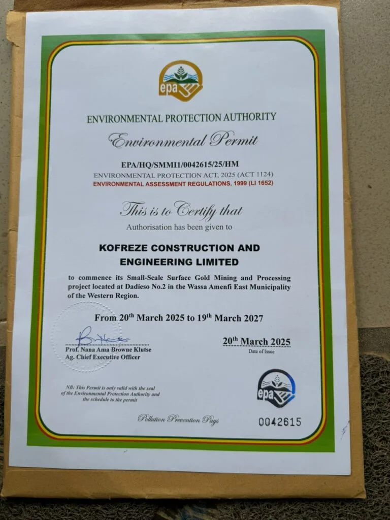 Licensed mining firm cries foul over  illegal occupation of concession at Wasa Dadieso