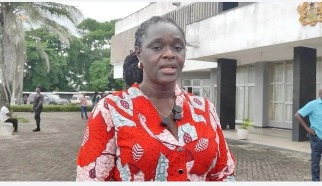 EPA CEO Prof Nana Ama Browne Klutse storms Samreboi over recent galamsey-induced flooding