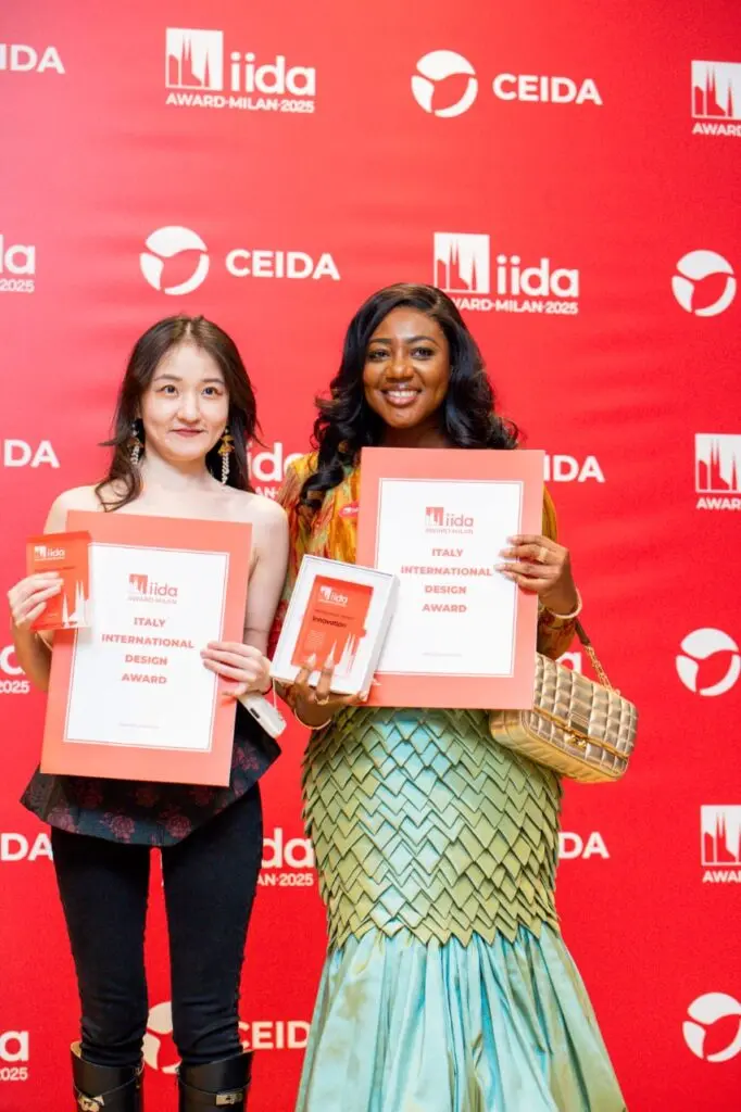 Ghanaian designer Belle Yemofio wins prestigious award at International Design Awards in Milan