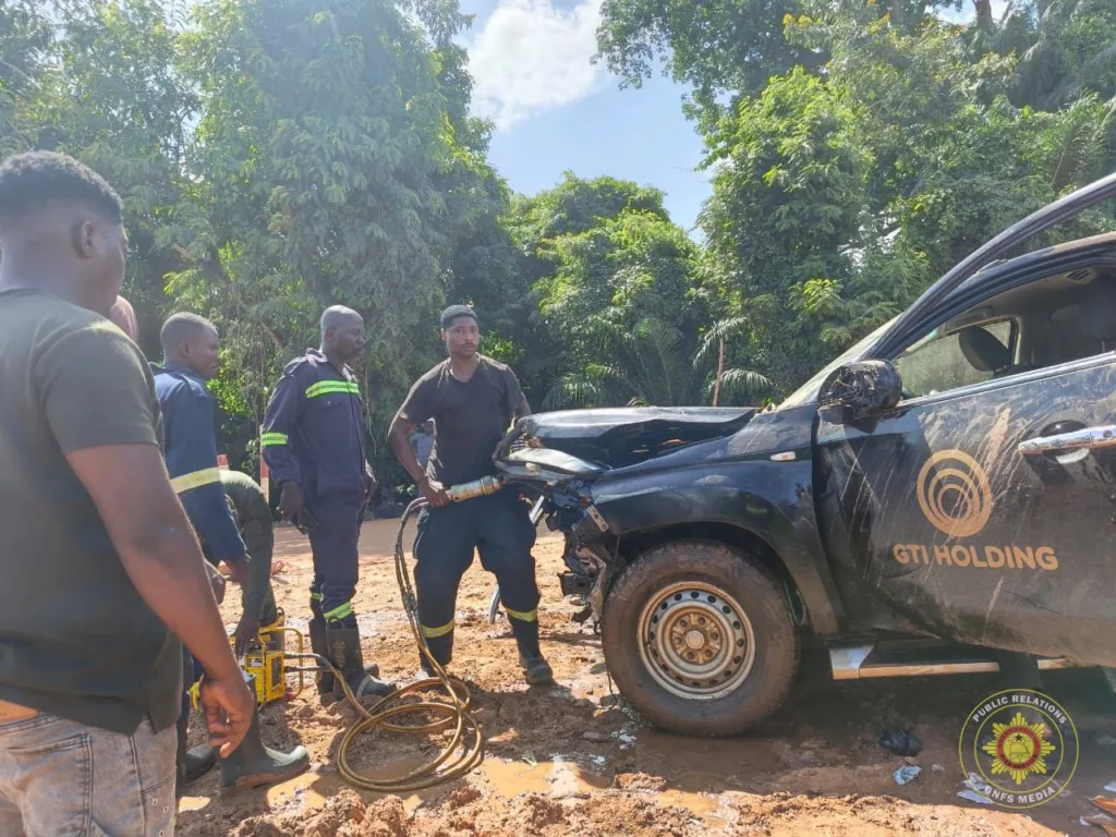 Four trapped victims rescued in two separate accidents on Ho–Asikuma Highway