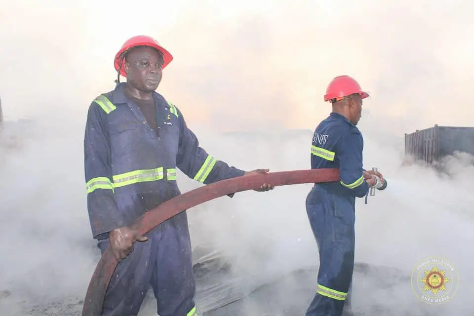 Fire erupts at Ofankor wood market Fire erupts at Ofankor wood market