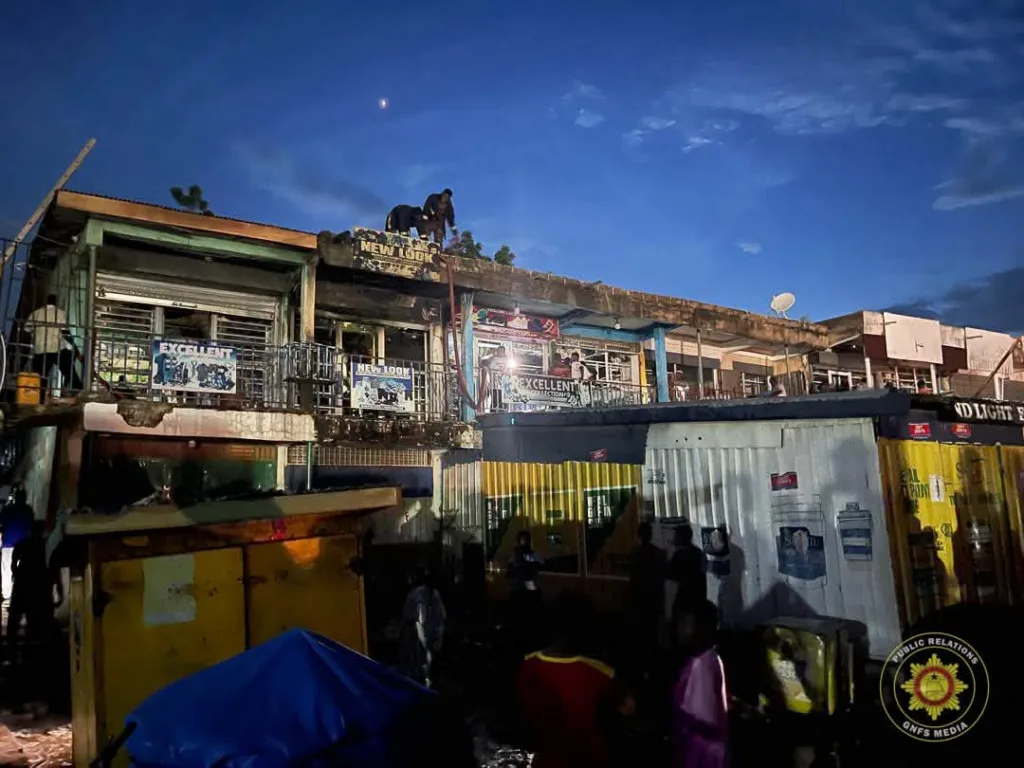 Fire destroys 4 shops near Bolgatanga Main Station