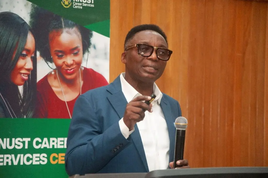 KNUST Career Services, Faculty of Biosciences host FDA, CSIR-FRI, Blue Skies for final-year industry engagement KNUST Career Services, Faculty of Biosciences host FDA, CSIR-FRI, Blue Skies for final-year industry engagement