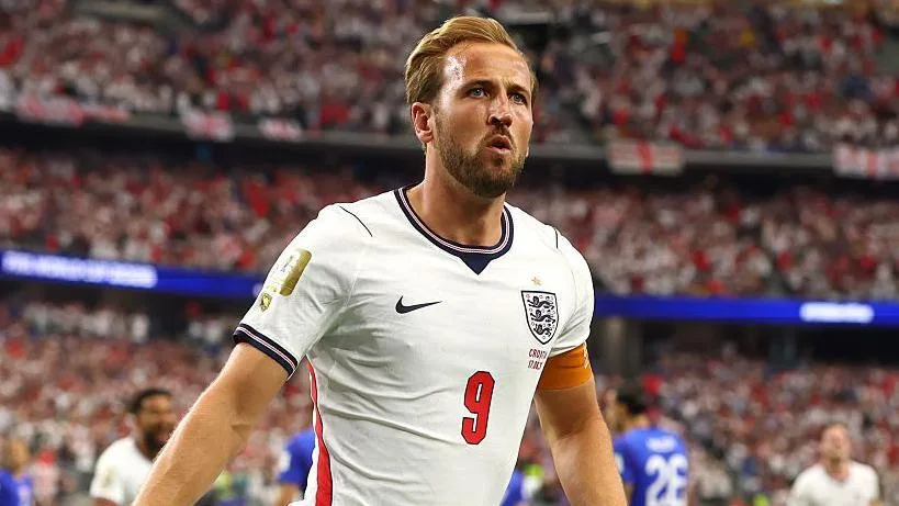 Harry Kane celebrating for England