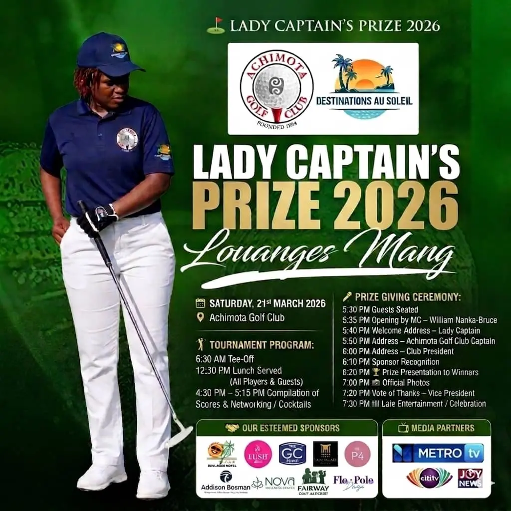 Achimota Golf Club hosts Lady Captain’s Prize 2026 today