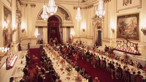 Getty Images A state banquet at Buckingham Palace, held in honour of President Kekkonen of Finland