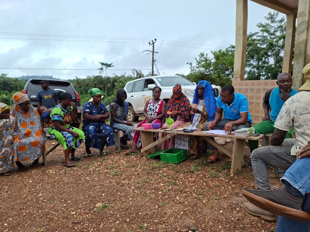 WACLI partners conduct field monitoring in Asankragwa to assess cocoa agroforestry and Income generating interventions