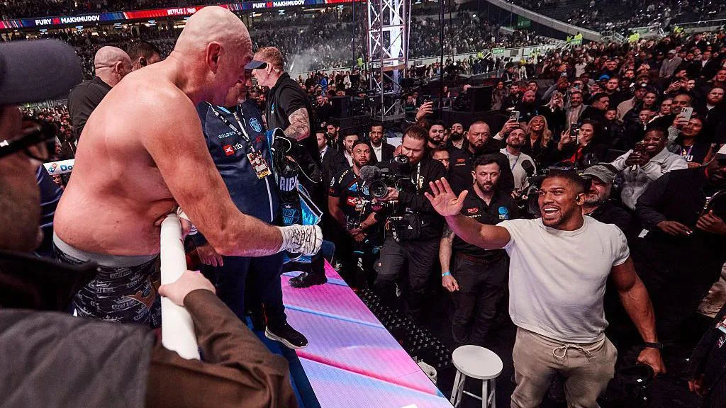 Anthony Joshua not ready for death of friends to 'sink in' Tyson Fury and Anthony Joshua talking