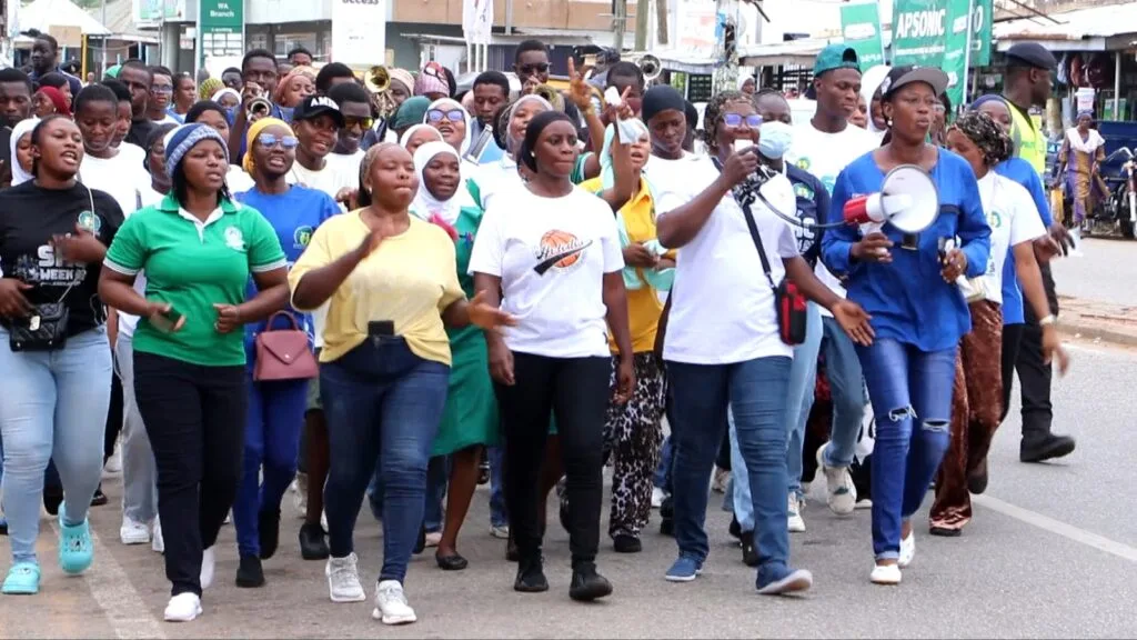 GHS and UNFPA lead health walk to demystify obstetric fistula, announce free surgeries