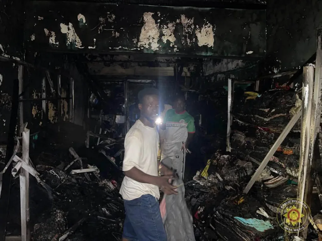 Fire destroys 4 shops near Bolgatanga Main Station