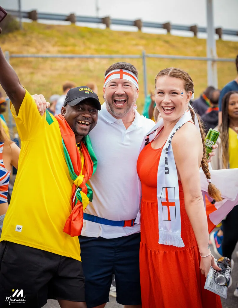 Boston is red, gold and green: The best photos from Ghana vs England