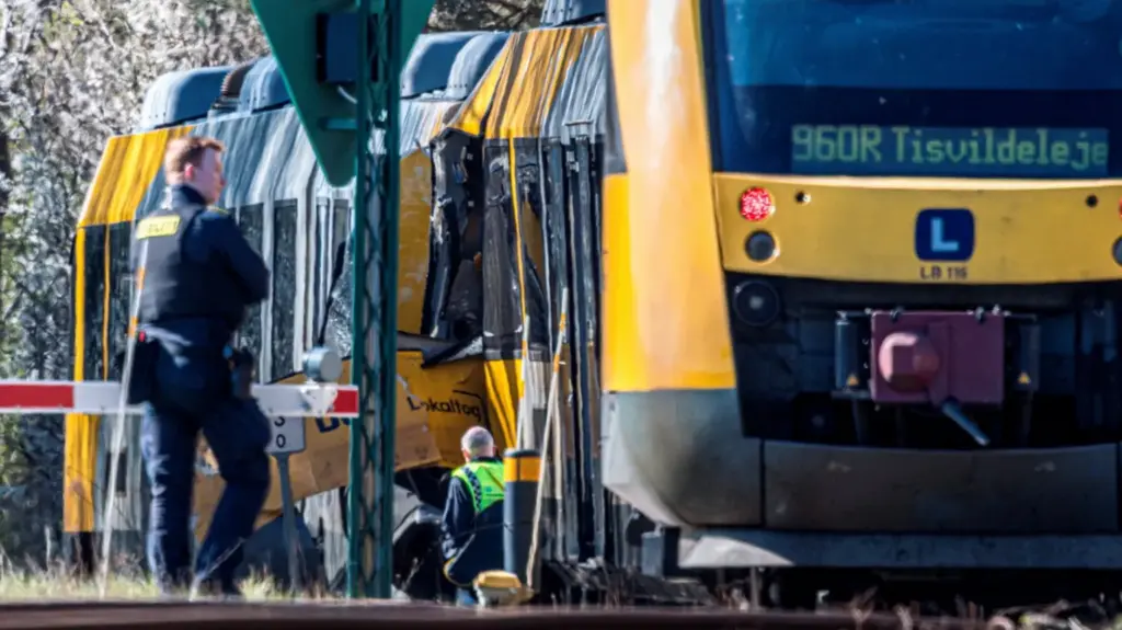 Two trains collide head-on in Denmark, leaving five critically hurt