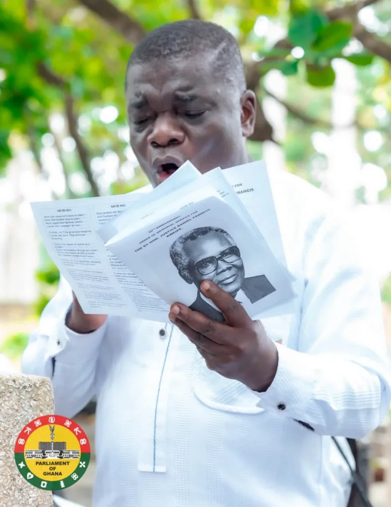 Parliament holds wreath-laying ceremony in memory of former Speaker Justice D. F. Annan