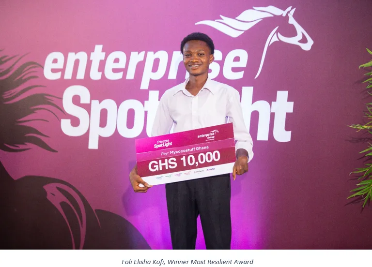 Bridget Eshun wins GH₵100,000 grand prize at Enterprise Spotlight Challenge
