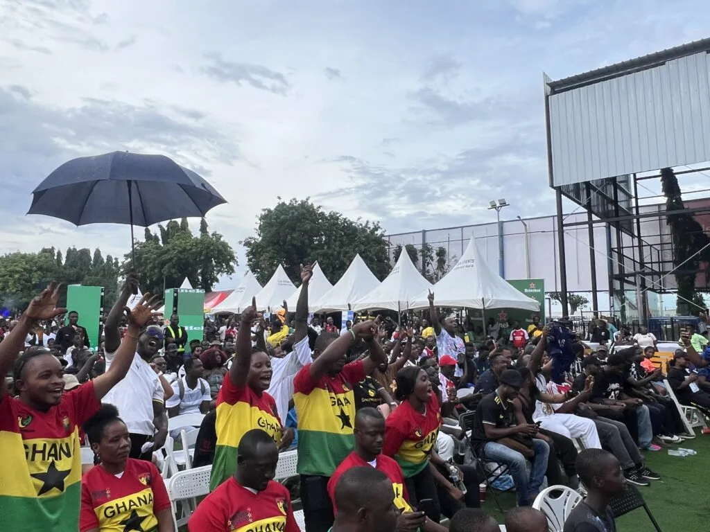 Fans defy rain to watch Champions League final at Hitz FM Rep Ur Jersey