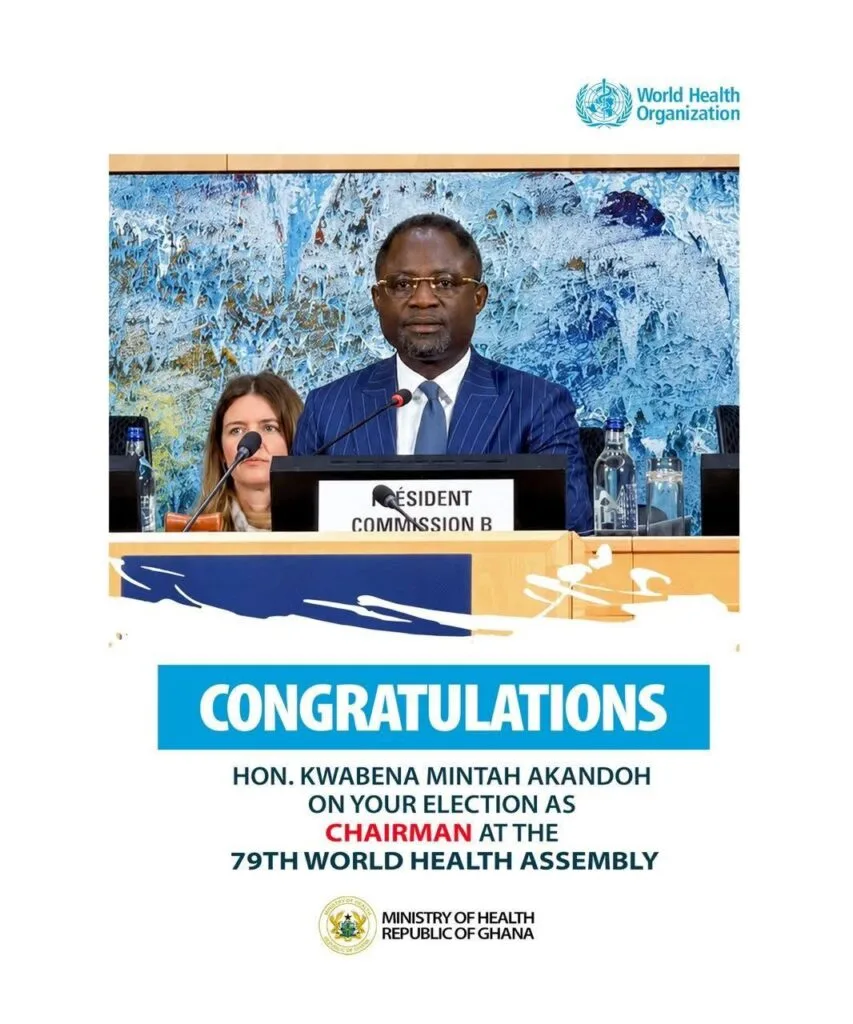 Health Ministry congratulates Mintah Akandoh on election as WHO Committee B Chairman