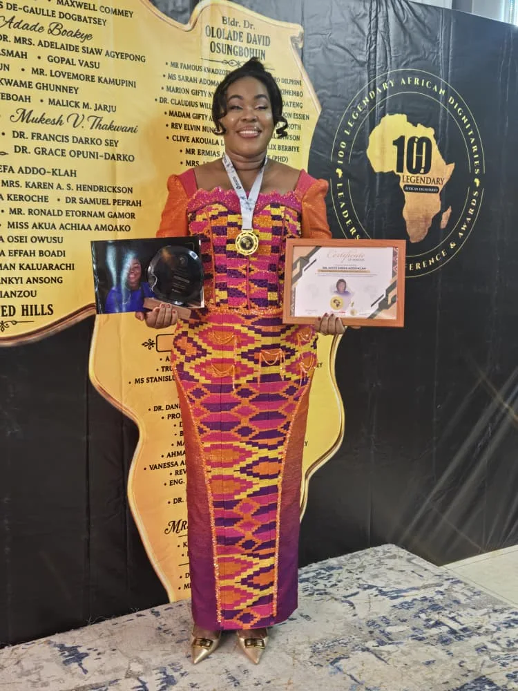 Dr. Joyce Emefa Addo-Klah honoured at Africa’s 100 Legendary Awards in Rwanda Dr. Joyce Emefa Addo-Klah honoured at Africa’s 100 Legendary Awards in Rwanda