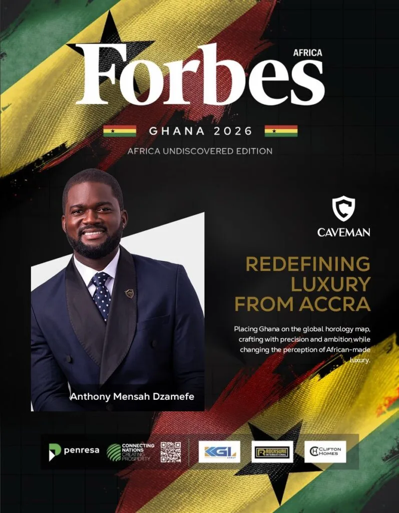 Anthony Dzamefe’s Caveman Watches earns Forbes Africa spotlight
