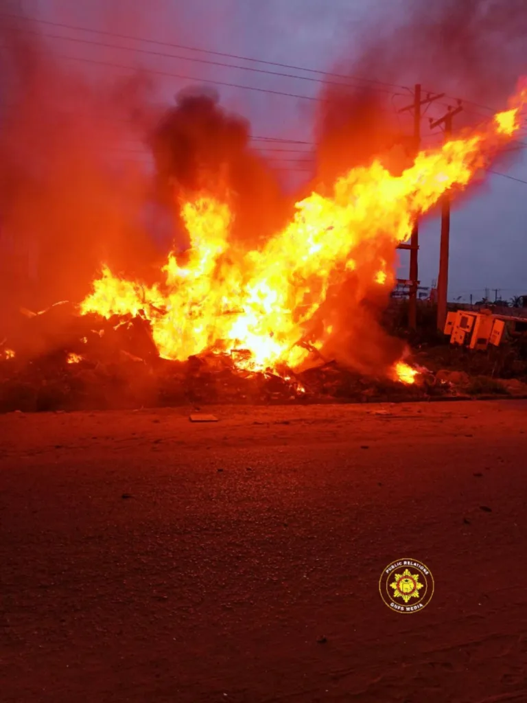Fire destroys abandoned trailer at Ogbojo as two other blazes hit Accra