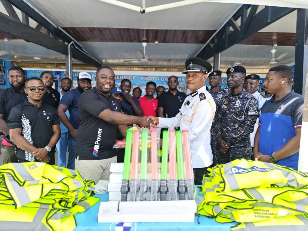 BMW Club Ghana supports Police MTTD with Safety Equipment and Health Screening BMW Club Ghana supports Police MTTD with Safety Equipment and Health Screening