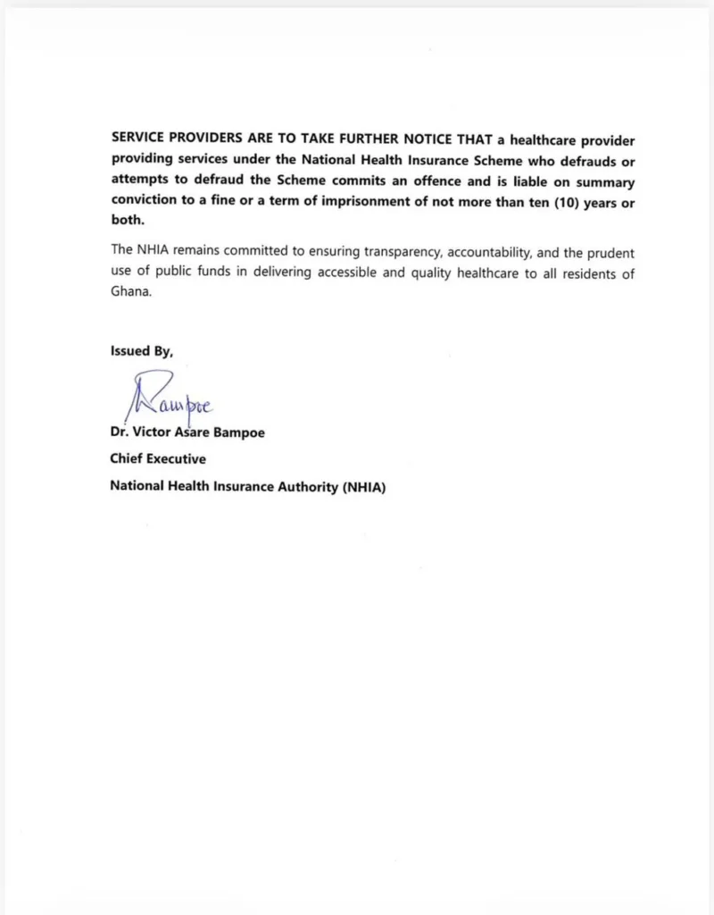 NHIA suspends 3 pharmacies over suspected fraudulent NHIS claims