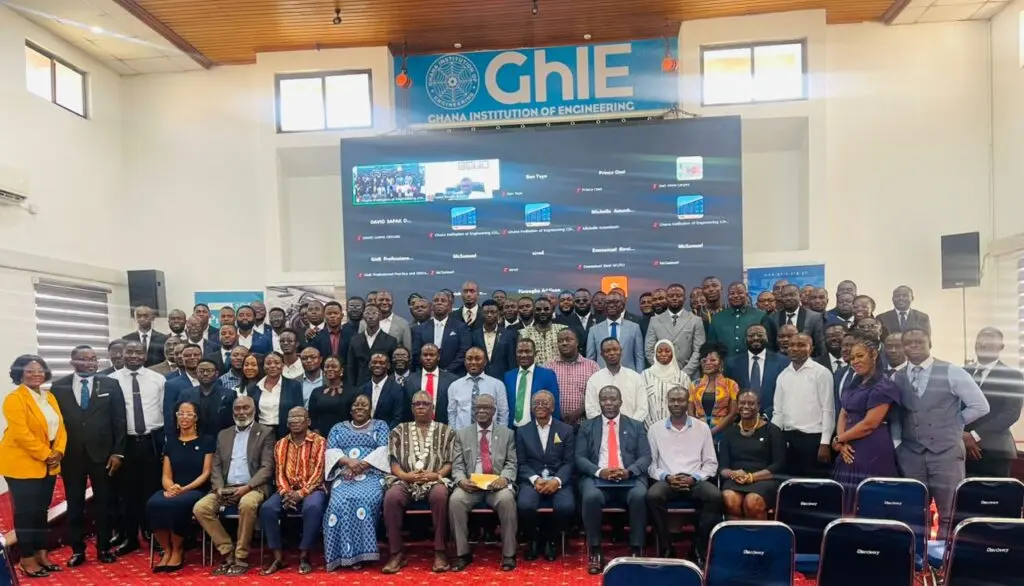 GhIE inducts 194 professional engineers, calls for higher standards in infrastructure delivery