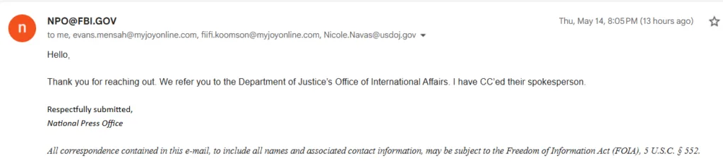 US law enforcement agencies tight-lipped on offences behind Asante Akim North MP's detention
