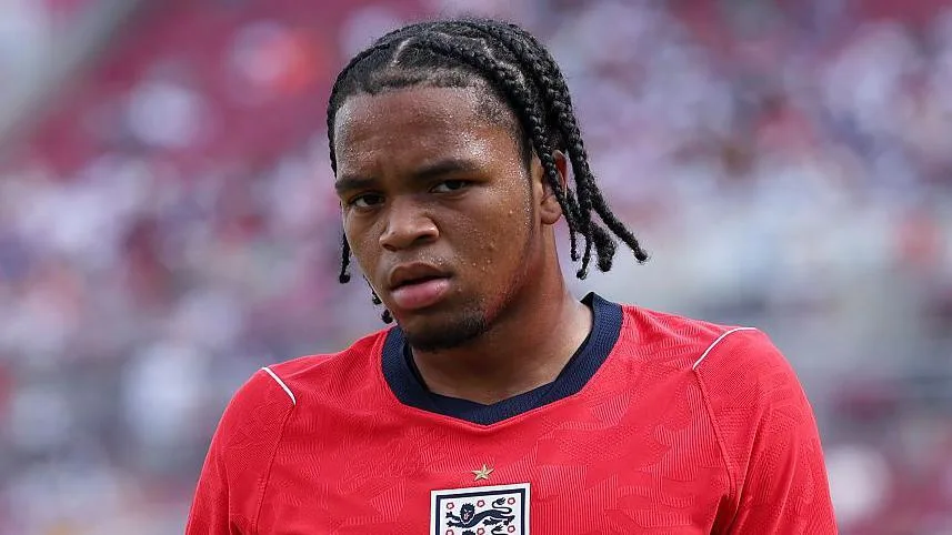 Liverpool's 17-year-old Rio Ngumoha during an England World Cup warm-up match