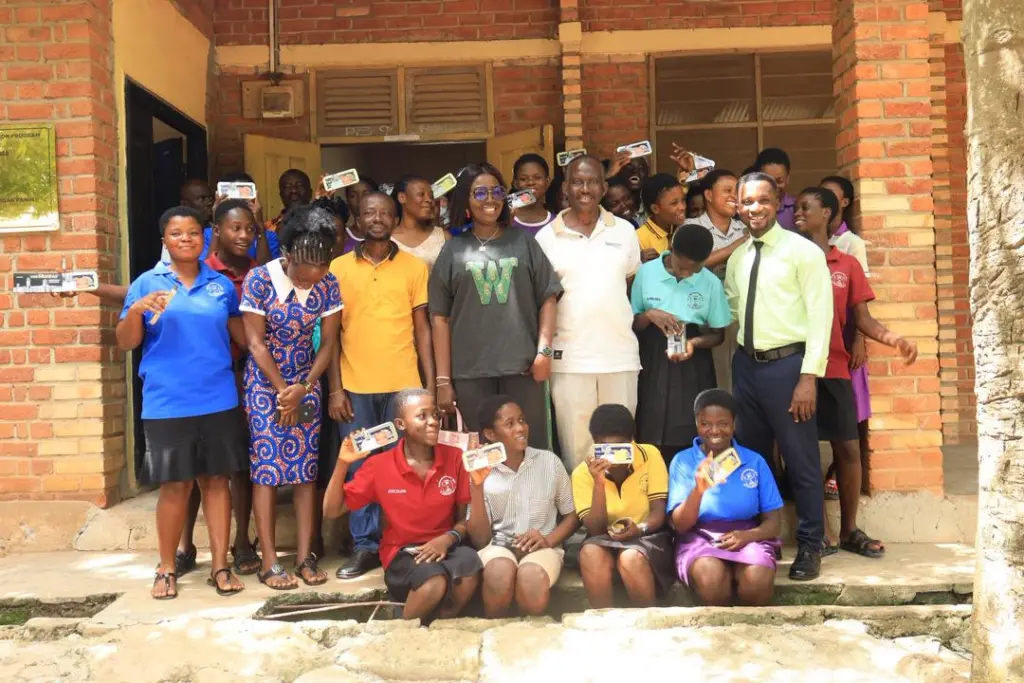 Mama Effe distributes mathematical sets to BECE candidates across three regions