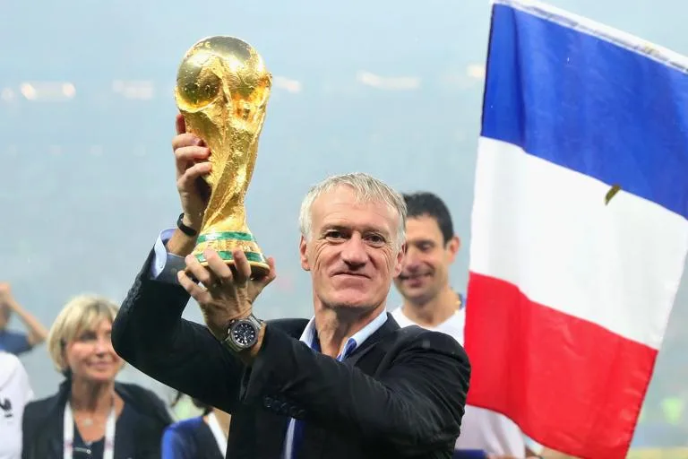 France eye bronze on Deschamps' farewell Didier Deschamps lifts the FIFA World Cup after winning the 2018 tournament with France
