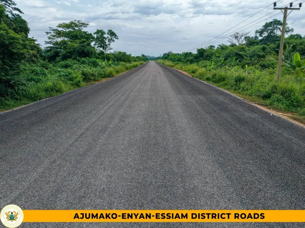 Big Push: Rehabilitation of 81.3km of roads in Ajumako-Enyan-Essiam reaches 73% completion