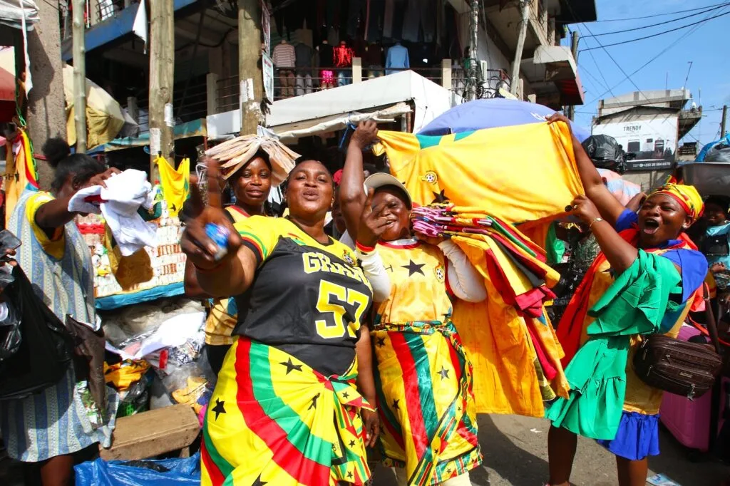 Accra dons national colours as fans rally behind Black Stars ahead of England clash Accra dons national colours as fans rally behind Black Stars ahead of England clash