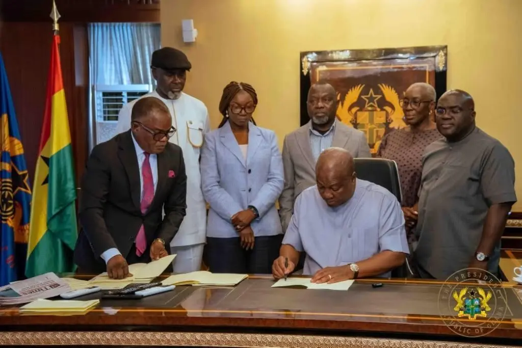 Mahama assents to 5 bills, including key amendments on security, education and finance Mahama assents to 5 bills, including key amendments on security, education and finance