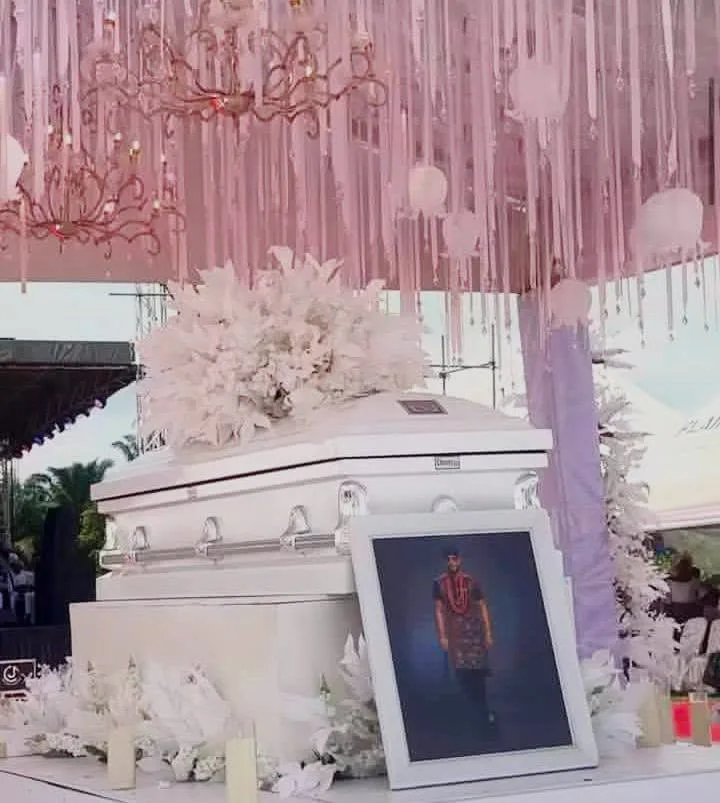 Emotional scenes as Nollywood star, Alexx Ekubo is laid to rest [Videos]