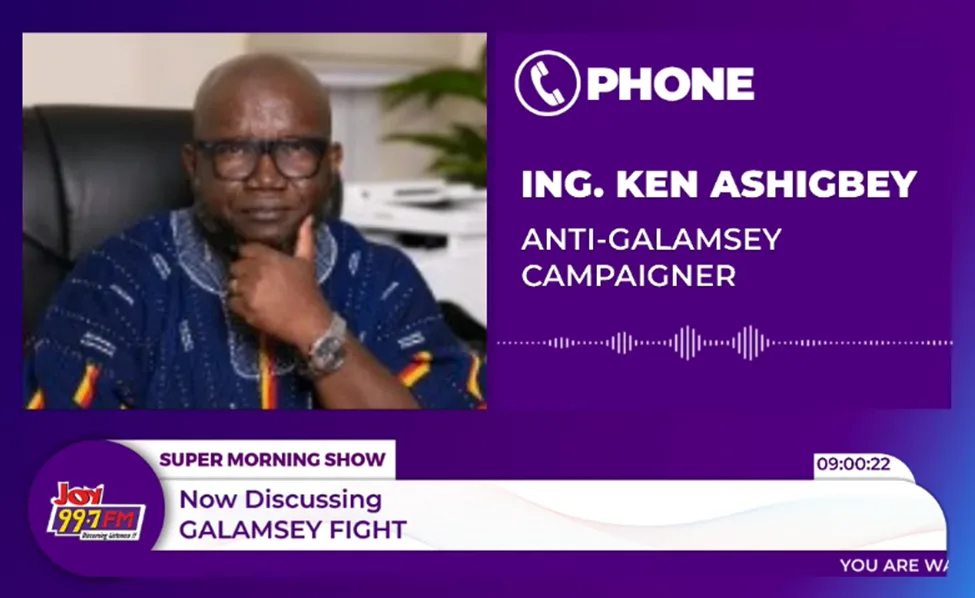 Ken Ashigbey warns galamsey fight will fail without end to political interference
