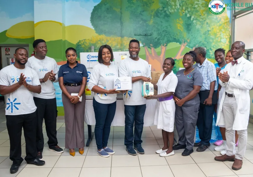 Adjetey Anang donates medical equipment to Korle Bu Paediatric Surgery Unit
