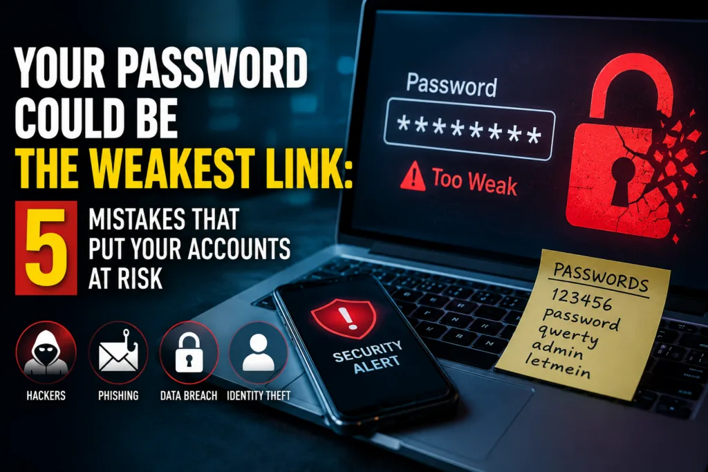 Your Password Could Be The Weakest Link: 5 Mistakes That Put Your Accounts at Risk