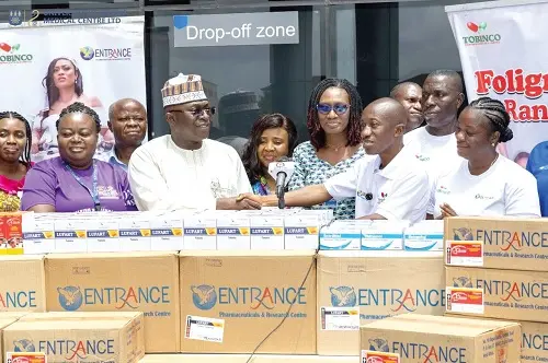 Tobinco donates drugs worth GH¢200,000 to UGMC