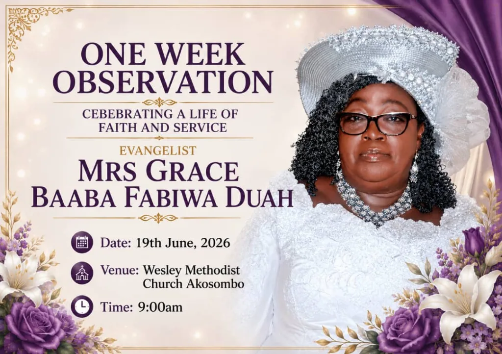 Evangelist Mrs Grace Baaba Fabiwa Duah