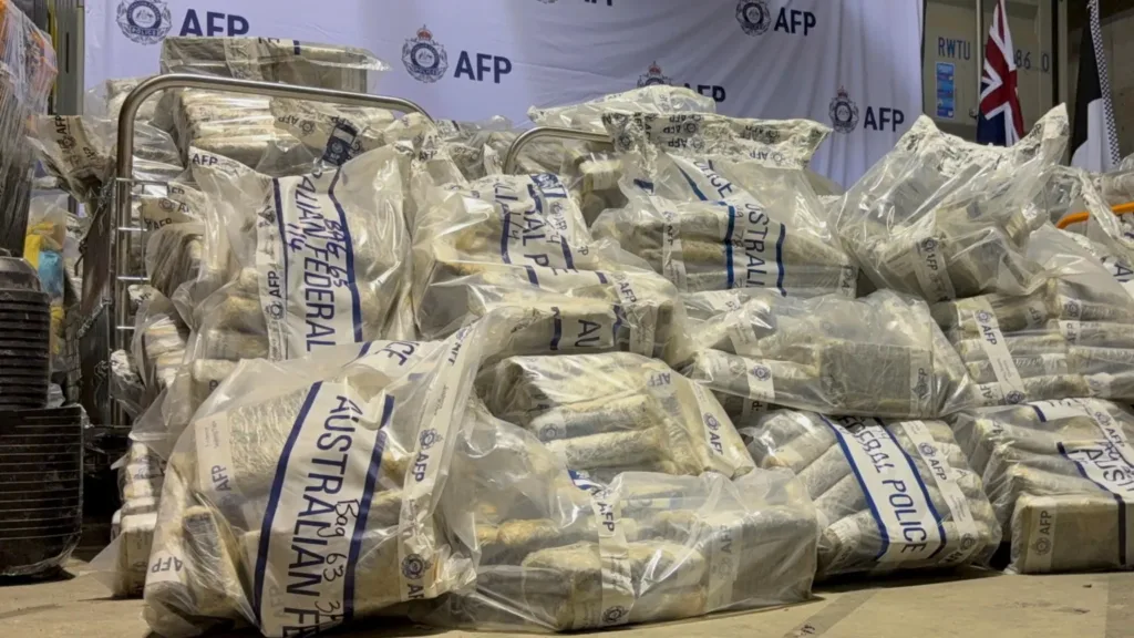 Largest ever cocaine bust in Australia after police raid underground bunker
