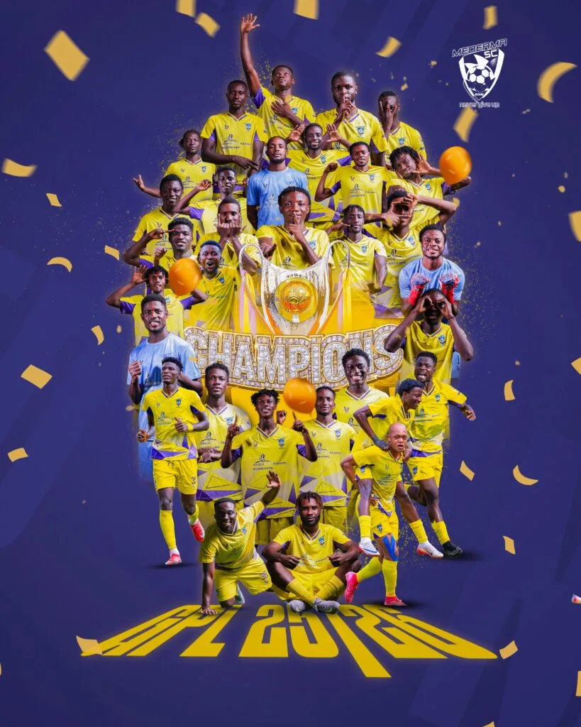 GPL 2025/26: Medeama SC hammer Heart of Lions to clinch title